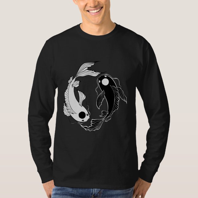 Camiseta Tui Y La Yin Y Yang Koi Fish (Anverso)