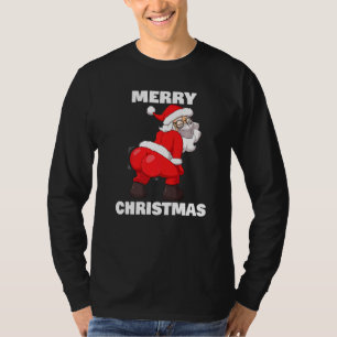 Camiseta Tuiteando a Santa Claus en la máscara de la cara F