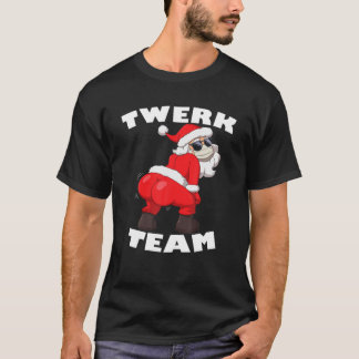 Camiseta Tuiteando a Santa Claus en Navidades del equipo de