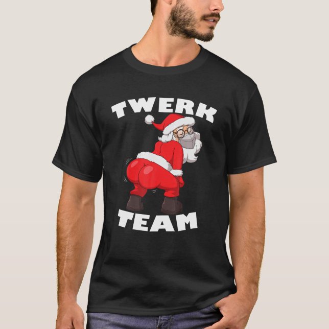 Camiseta Tuiteando a Santa Claus en Navidades del equipo de (Anverso)