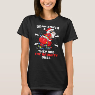 Camiseta Tuiteando a Santa Claus Querido Papá Noel, Ellos S