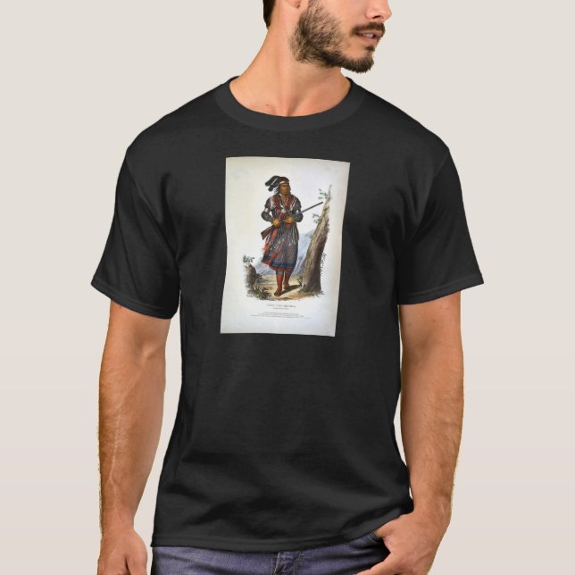 Camiseta Tuko-Vea Mathla un nativo americano del jefe del (Anverso)