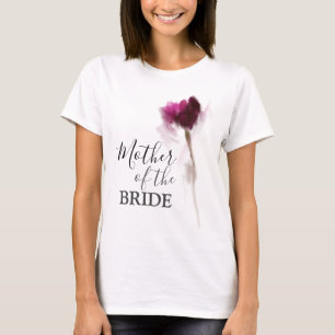 Camiseta Tulip burgundy Floral madre de la novia