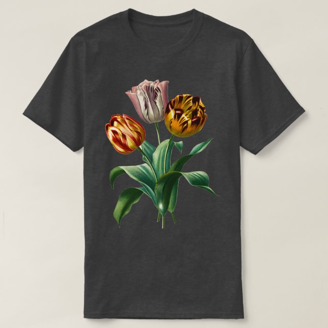 Camiseta Tulip Flowers de moda (Diseño del anverso)
