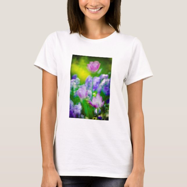 Camiseta Tulip garden, Giverny, Francia (Anverso)