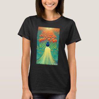 Camiseta Tulip Lily Flower Spring Meadow Green Natural Gard