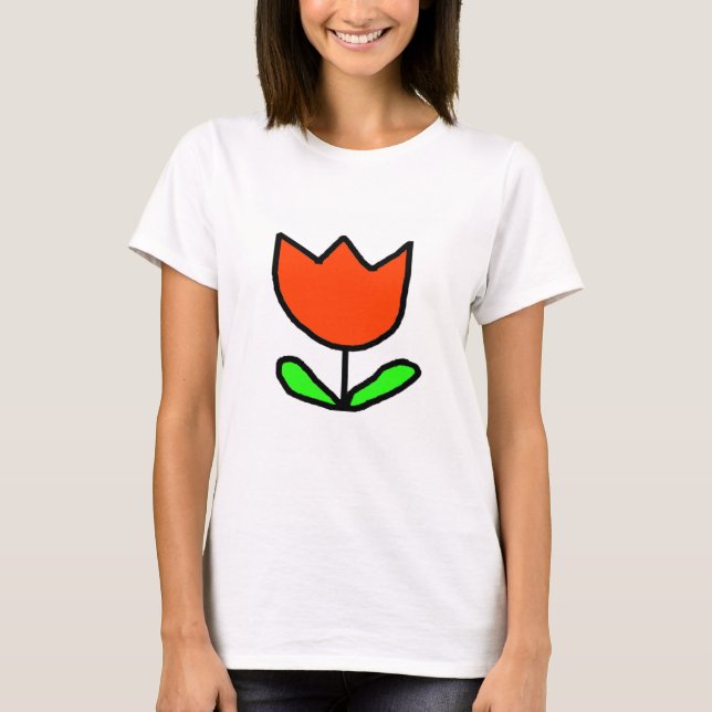 Camiseta Tulip Rojo (Anverso)
