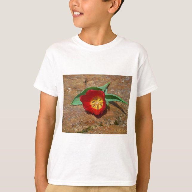 Camiseta Tulip rojo primavera (Anverso)