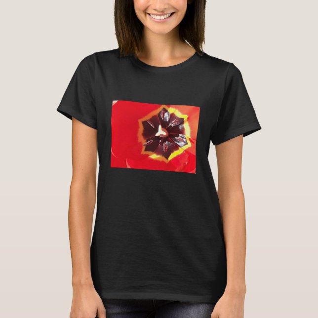Camiseta Tulip Rojo Scarlet (Anverso)