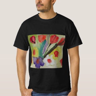 Camiseta Tulipanes abstractos y flores de primavera