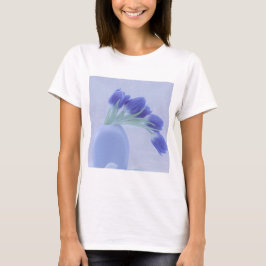 Camiseta Tulipanes azules con vida