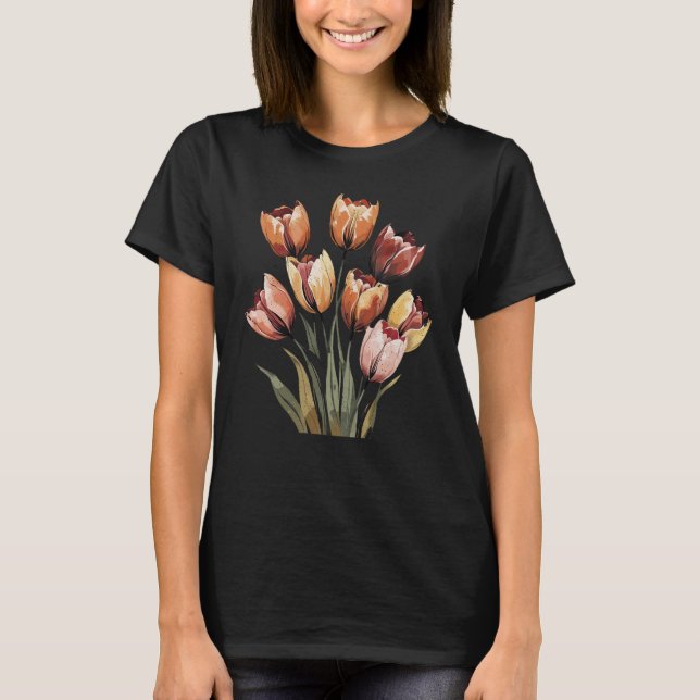 Camiseta Tulipanes Boho (Anverso)