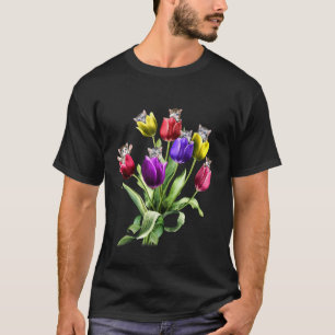 Camiseta Tulipanes de gato