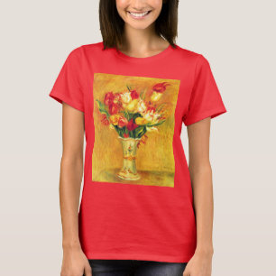 Camiseta Tulipanes de Pierre Renoir, Arte Impresionista Vin