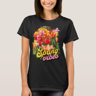 Camiseta Tulipanes de vibraciones de primavera