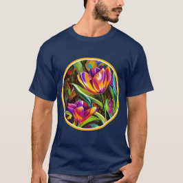 Camiseta Tulipanes en el círculo