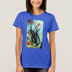 Camiseta Tulipanes en un jarrón de Paul Cezanne, Arte Vinta