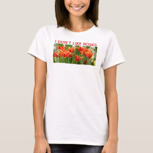 Camiseta Tulipanes naranjas florecidos ígneos
