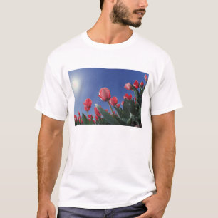 Camiseta Tulipanes rojos desde un ángulo muy bajo, Cincinna