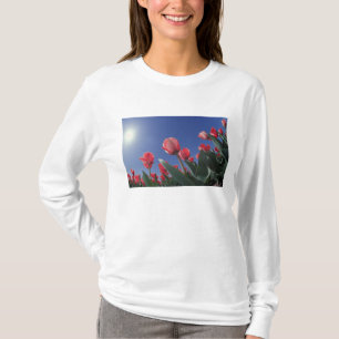Camiseta Tulipanes rojos desde un ángulo muy bajo, Cincinna