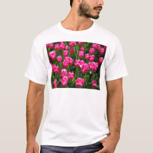 CAMISETA TULIPANES ROSADOS HERMOSOS