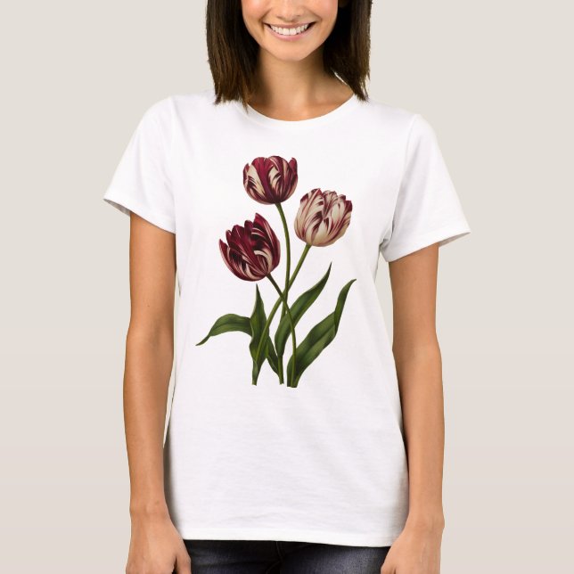 Camiseta Tulipanes variados de venado (Anverso)