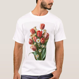 Camiseta Tulipanes y diques de Art Nouveau