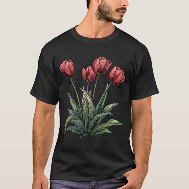 Camiseta Tulipanos (Anverso)