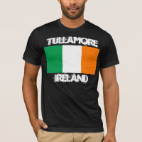 Tullamore, Irlanda con bandera irlandesa