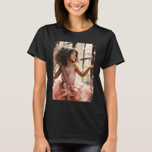 Camiseta Tulle Tutu Twirl - Un Pequeño Chica Negro En Un Ro