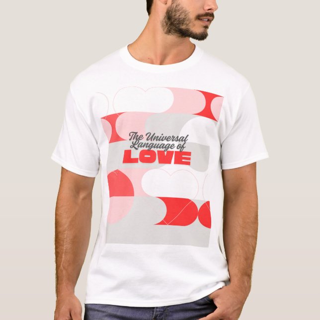 Camiseta TULOL Red Pink White T-Shirt (Anverso)