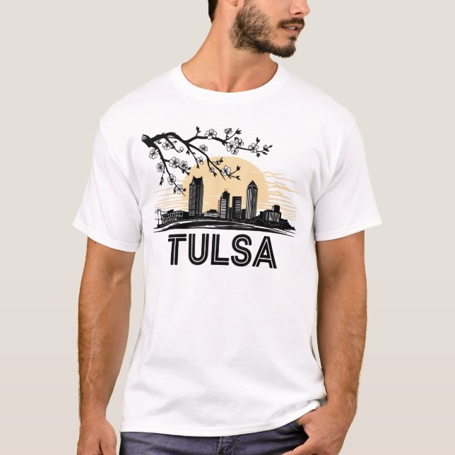 Camiseta Tulsa City Oklahoma EE.UU. (Anverso)