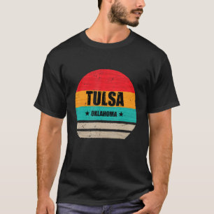 Camiseta Tulsa Oklahoma Retro Vintage Sunset Uu Tulsa