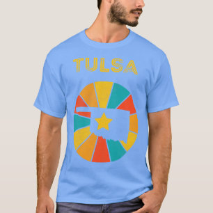 Camiseta Tulsa Oklahoma Vintage Molestias de recuerdo 1