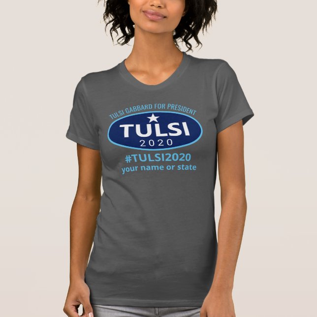 Camiseta Tulsi Gabbard 2020 para el presidente (Anverso)