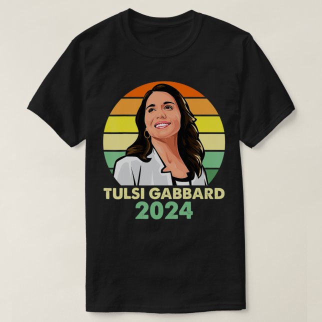Camiseta Tulsi Gabbard para el presidente demócrata patriot (Diseño del anverso)