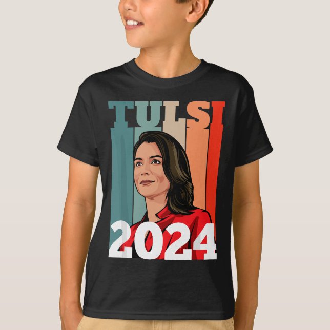 Camiseta Tulsi Gabbard para el presidente demócrata patriot (Anverso)