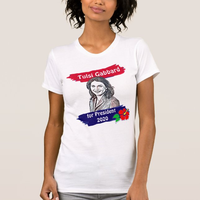 Camiseta Tulsi Gabbard para las elecciones presidenciales d (Anverso)