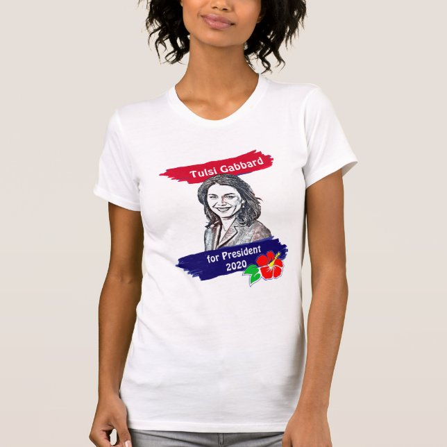 Camiseta Tulsi Gabbard para las elecciones presidenciales d (Anverso)