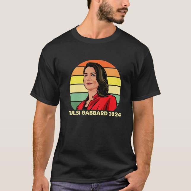 Camiseta Tulsi Gabbard Para Presidente 2024 Patriota Demócr (Anverso)