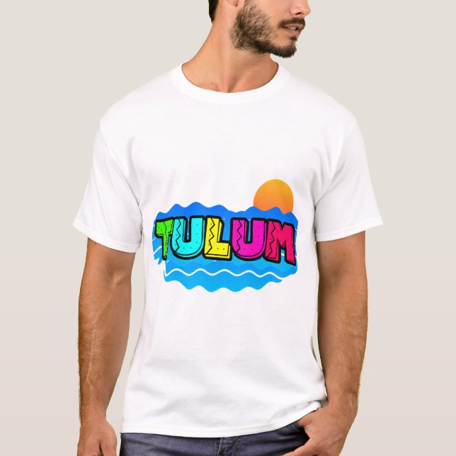 Camiseta Tulum Mexico Beach Sunset (Anverso)