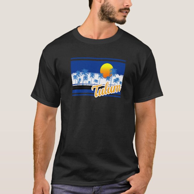 Camiseta Tulum Vintage Surf Style Retro Beach (Anverso)