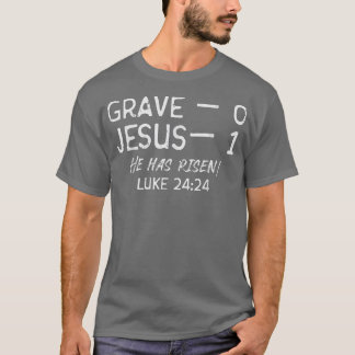 Camiseta Tumba 0 Jesús 1 Ha Crecido Jesús Saste Religioso