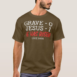 Camiseta Tumba 0 Jesús 1 Ha Crecido Jesús Saste Religioso