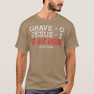 Camiseta Tumba 0 Jesús 1 Ha Crecido Jesús Saste Religioso
