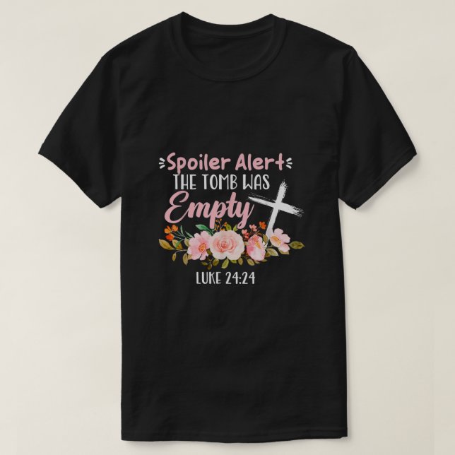 Camiseta Tumba de alerta de spoiler fue Chris religioso vac (Diseño del anverso)
