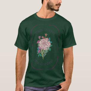 Camiseta Tumbas en jardines iglesia cristiana floral
