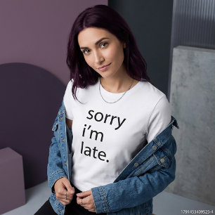 Camiseta Tumblr Lo Siento Me Retrasé