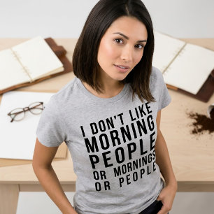 Camiseta Tumblr No Me Gustan Las Personas Mañanera