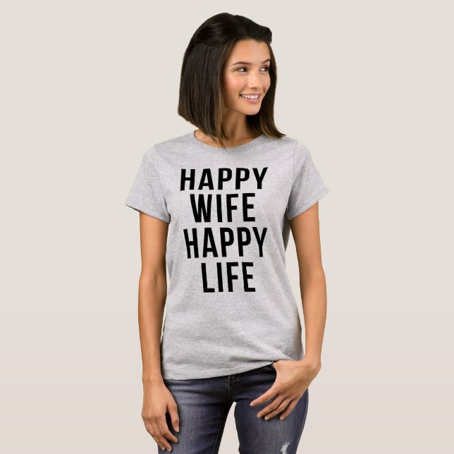 Camiseta Tumblr T-Shirt Feliz Vida A La Mujer (Anverso completo)